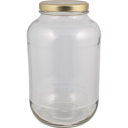 1 Gallon Glass Widemouth Jar - With Lid