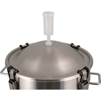 Bucket Buddy w/ Heating - 35L Stainless Steel Fermenter with Integrated 36W Element - 110-120V