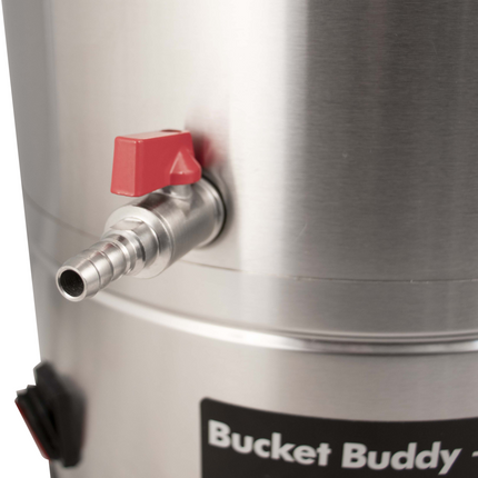 Bucket Buddy w/ Heating - 35L Stainless Steel Fermenter with Integrated 36W Element - 110-120V
