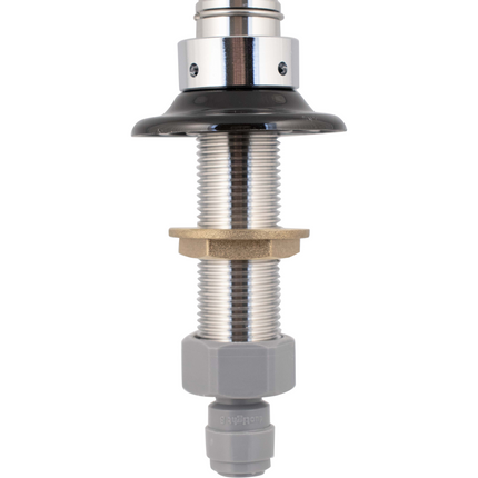 NukaTap Faucet Shank - 4 in. Stainless Steel w/ Duotight (8mm (5/16) x 5/8 in. Female