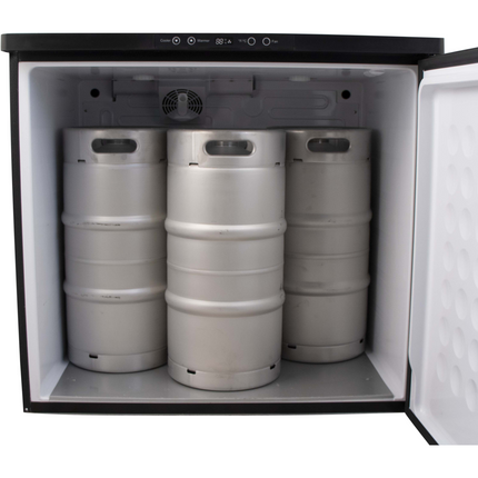 Komos Double-Wide Kegerator with Two Stainless Towers and NukaTap Faucets - PLACEHOLDER