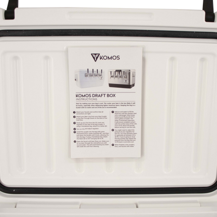 KOMOS® Rubicon Jockey Box (4 Tap) - Front Entry - (FAUCETS NOT INCLUDED)