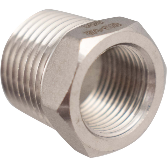 Stainless - 1/2 x 3/8 BSP Reducing Bush