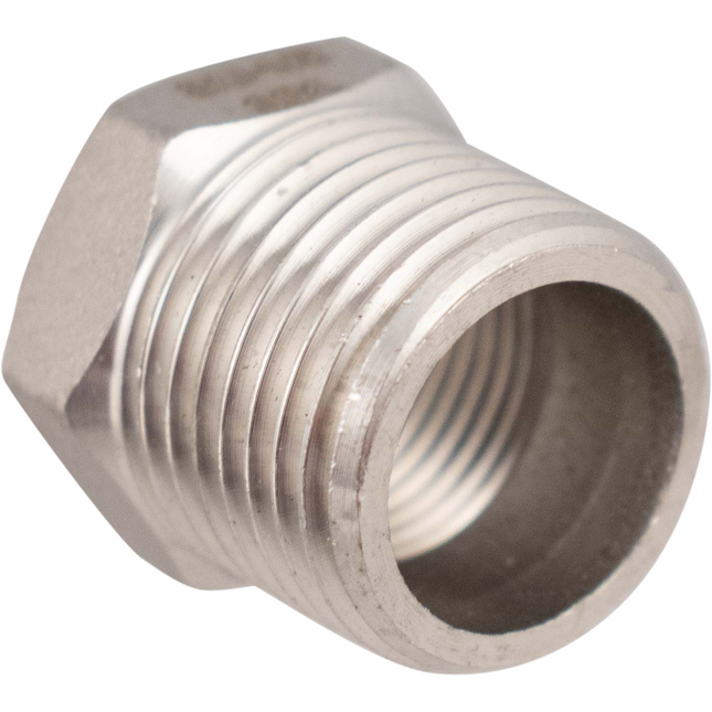 Stainless - 1/2 x 3/8 BSP Reducing Bush