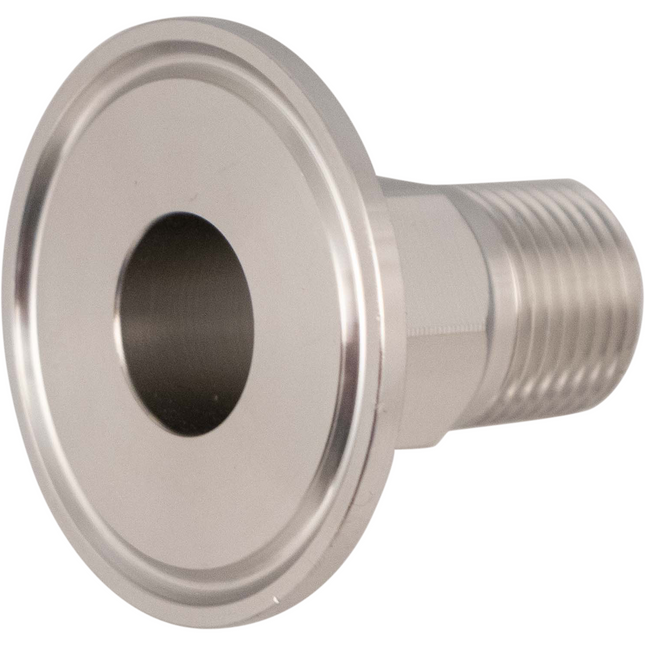 Stainless - 1.5 in. T.C. x 1/2 in. BSPT Male