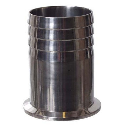 Stainless Tri-Clamp Barb - 2.5 in. x 2.5 in. T.C.