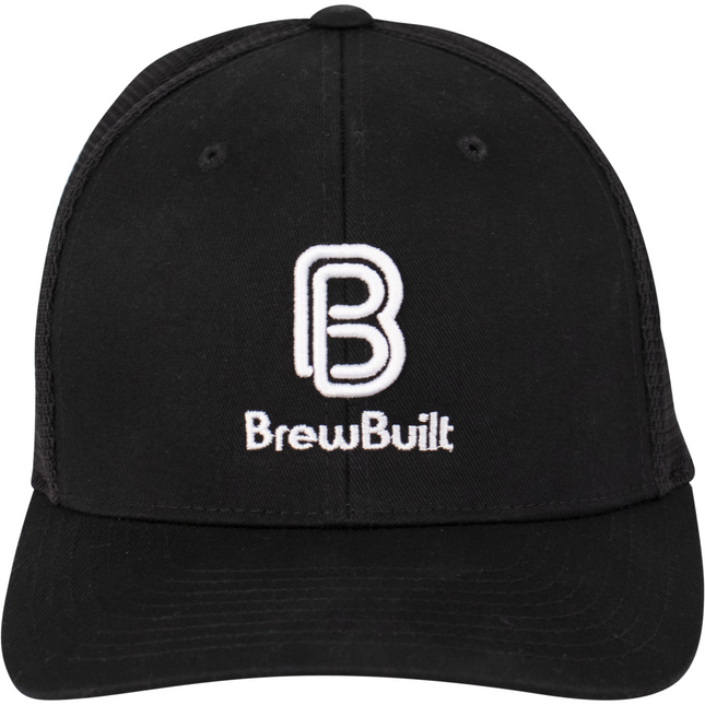 BrewBuilt Mesh Snap Back Hat - Black