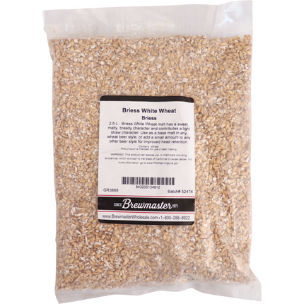 Malt - Briess White Wheat - Per Lb (Showroom Only)