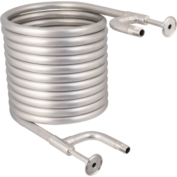 BrewBuilt® Stainless Steel Tri-Clamp Counterflow Chiller | The Beast