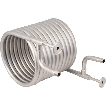 BrewBuilt Stainless Counterflow Wort Chiller - The Beast - 1.5 in. T.C. x 1/2 in. BSP