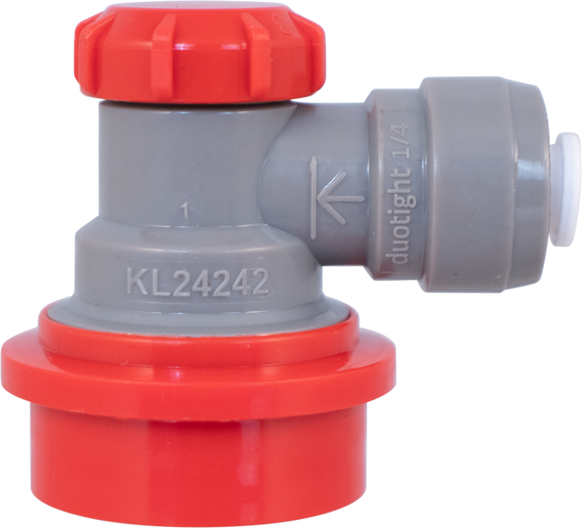 Duotight Ball Lock Gas In (Gray) - 6.35mm (1/4)