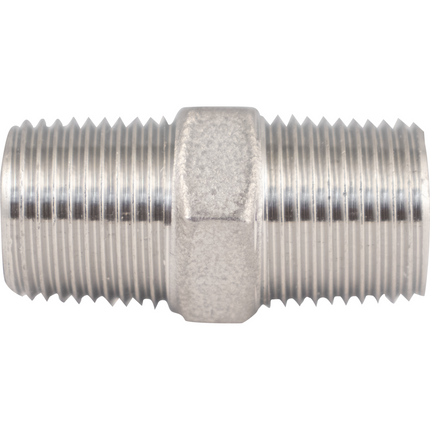 Stainless - 3/4 in. BSPT Hex Nipple