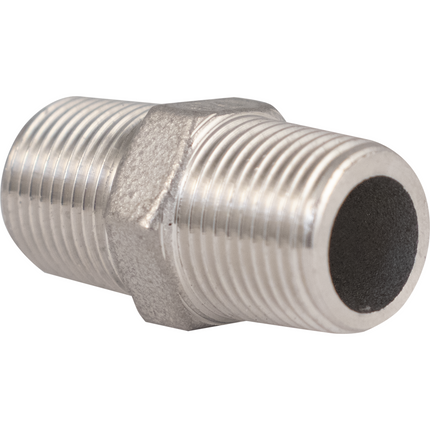 Stainless - 3/4 in. BSPT Hex Nipple