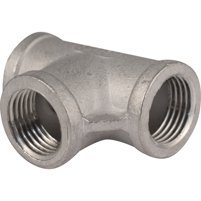 Stainless - 1/2 in. BSPP Female Tee