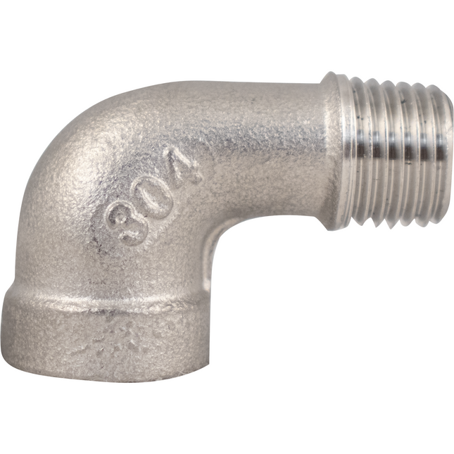 Stainless - 1/4 in. BSPT Elbow - Male to Female