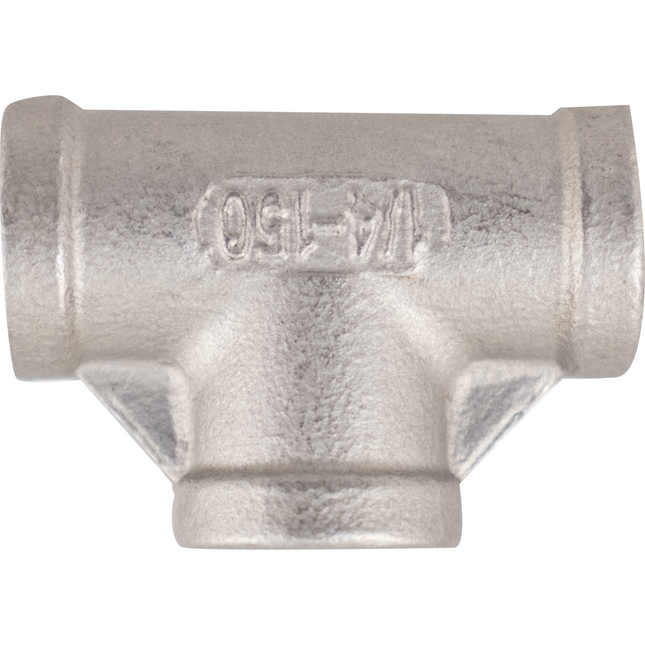 Stainless - 1/4 in. BSPP Female Tee