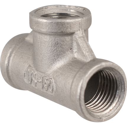 Stainless - 1/4 in. BSPP Female Tee