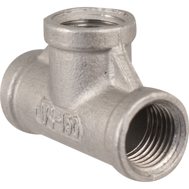 Stainless - 1/4 in. BSPP Female Tee
