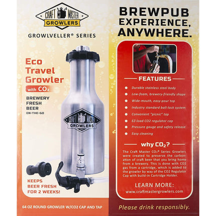 Craft Master Growlers - 64 oz Growlveller - PLACEHOLDER