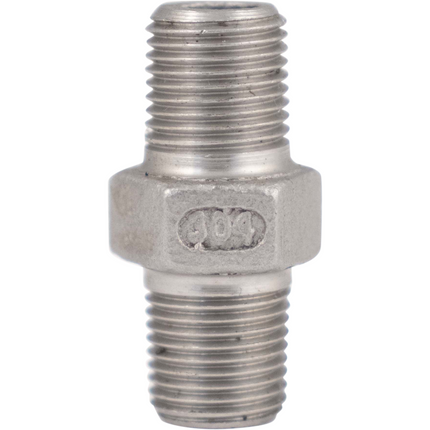 Stainless - 1/8 in. BSPT Hex Nipple