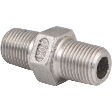 Stainless - 1/8 in. BSPT Hex Nipple