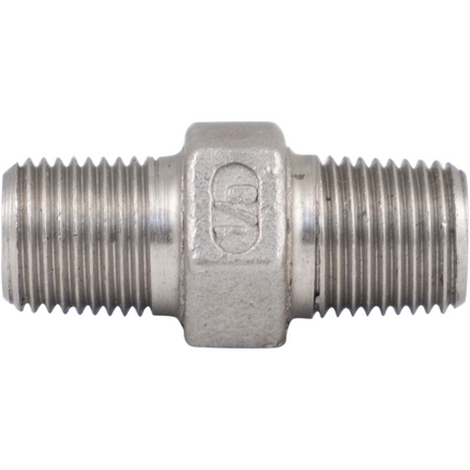 Stainless - 1/8 in. BSPT Hex Nipple