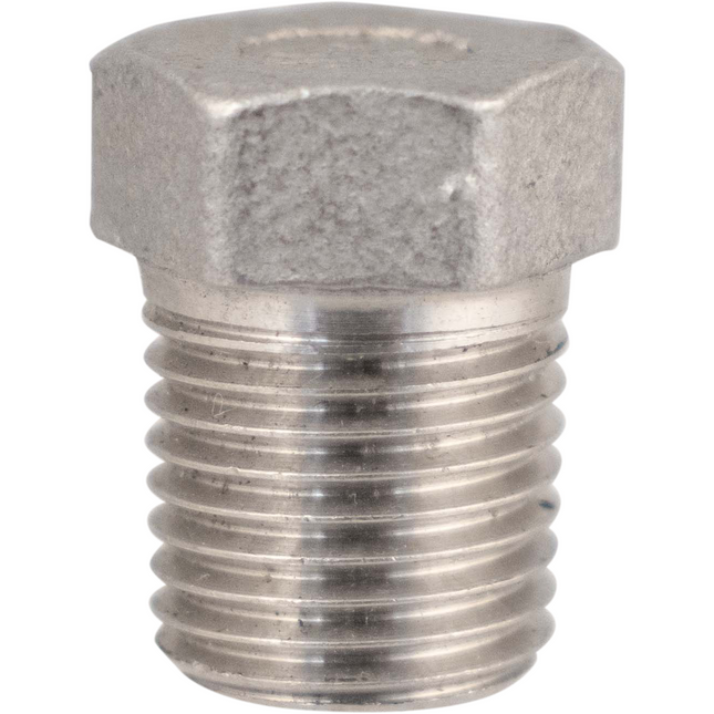 Stainless - 1/4 in. BSPP Hex Plug