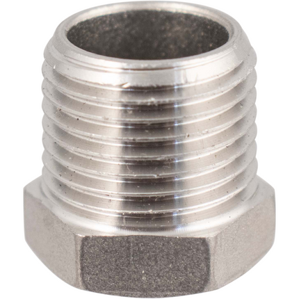 Stainless - 1/2 in. BSPP Hex Plug