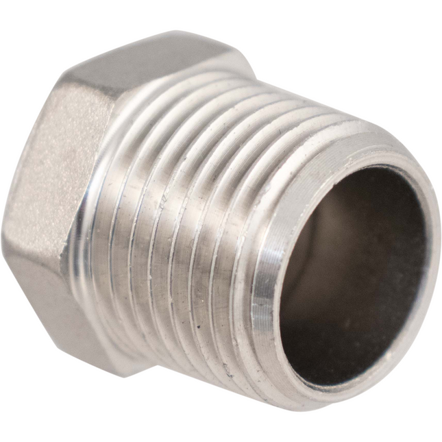 Stainless - 1/2 in. BSPP Hex Plug