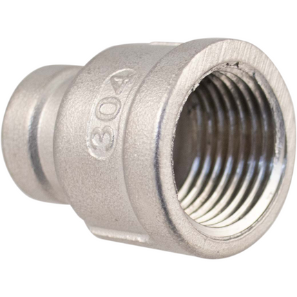 Stainless - 1/2 in. x 1/4 in. BSPP Coupler