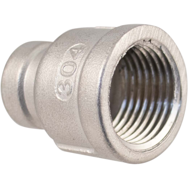 Stainless - 1/2 in. x 1/4 in. BSPP Coupler