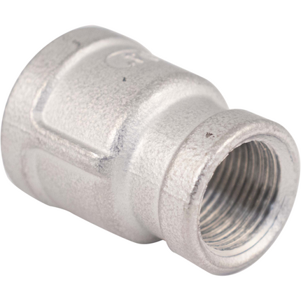 Stainless - 1/2 in. x 3/8 in. BSPP Coupler