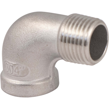 Stainless - 1/2 in. BSPT Elbow - Male to Female