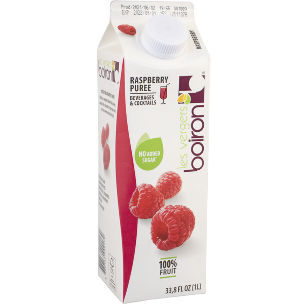 Boiron Raspberry Fruit Puree | 100% Fruit | Shelf Stable | 33 oz