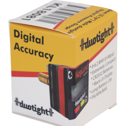 Duotight - 8mm (5/16) - Digital Mini Pressure Gauge - 0-90 psi