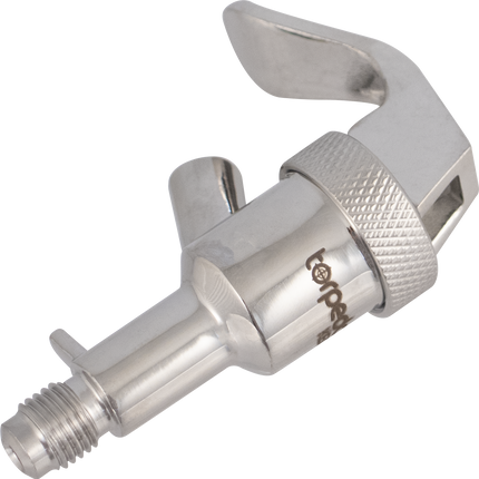 Torpedo Keg Faucet - Stainless Steel - Handheld (Picnic Tap) - 1/4 in. Male Flare