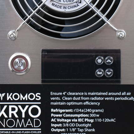 KRYO Nomad Portable Inline Draft Beer Chiller | KOMOS® - Refurbished