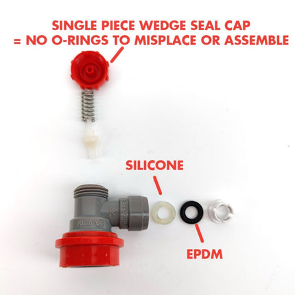 Duotight Ball Lock Gas In (Gray) - PLACEHOLDER