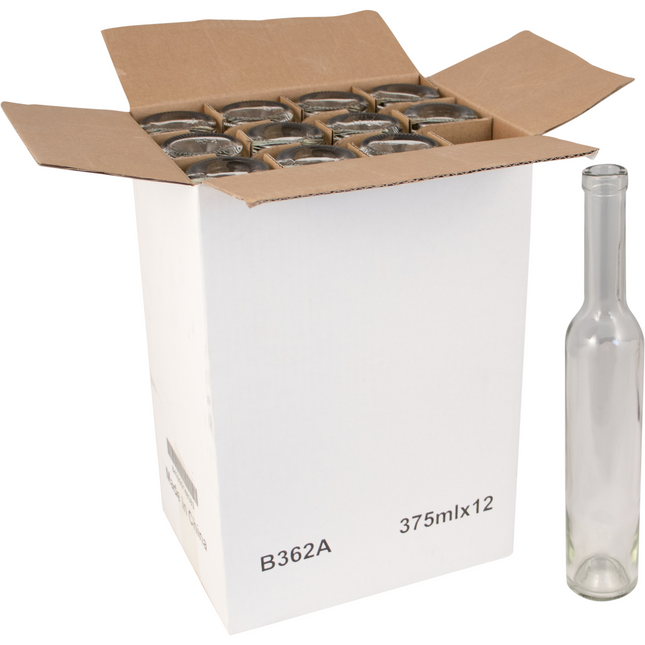 375mL Flint/Clear Bellissima Farro Glass Wine Bottles - Case of 12 - PLACEHODER