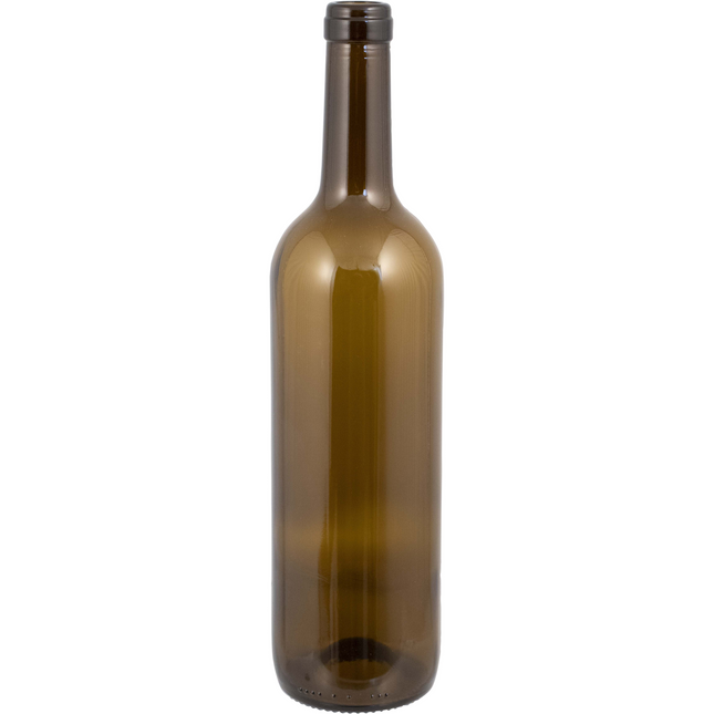 750mL Antique Green Claret/Bordeaux Farro Glass Wine Bottles, Punted - Case of 12 - PLACEHOLDER