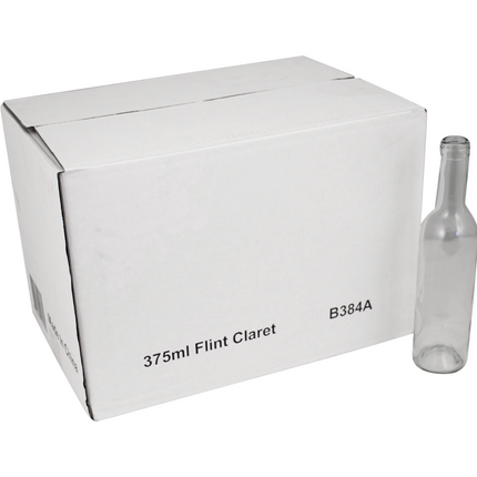 375mL Flint/Clear Claret/Bordeaux Farro Glass Wine Bottles - Case of 24 - PLACEHOLDER