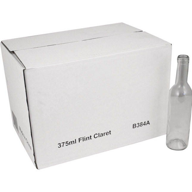 375mL Flint/Clear Claret/Bordeaux Farro Glass Wine Bottles - Case of 24 - PLACEHOLDER