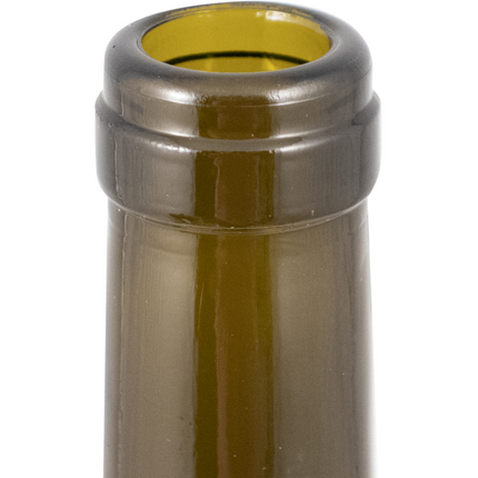 750mL Antique Green Claret/Bordeaux Farro Glass Wine Bottles, Punted, Tapered - Case of 12 - PLACEHOLDER
