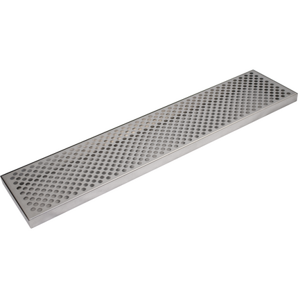 Komos Double-Wide Drip Tray - Countertop Stainless Steel - 29.5 in. x 6.7 in.