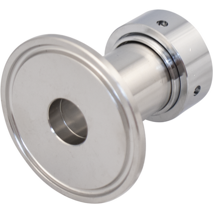 Stainless Sample Valve Shank - 1.5 in. T.C. x Faucet Shank - Intertap / NukaTap