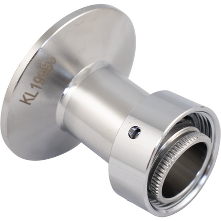 Stainless Sample Valve Shank - 1.5 in. T.C. x Faucet Shank - Intertap / NukaTap