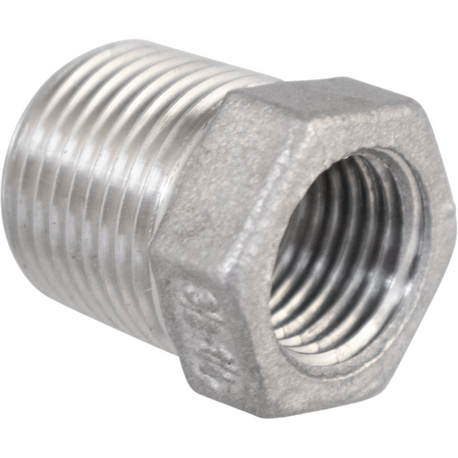 Stainless - 3/8 in. x 1/4 in. BSPT Reducing Bush