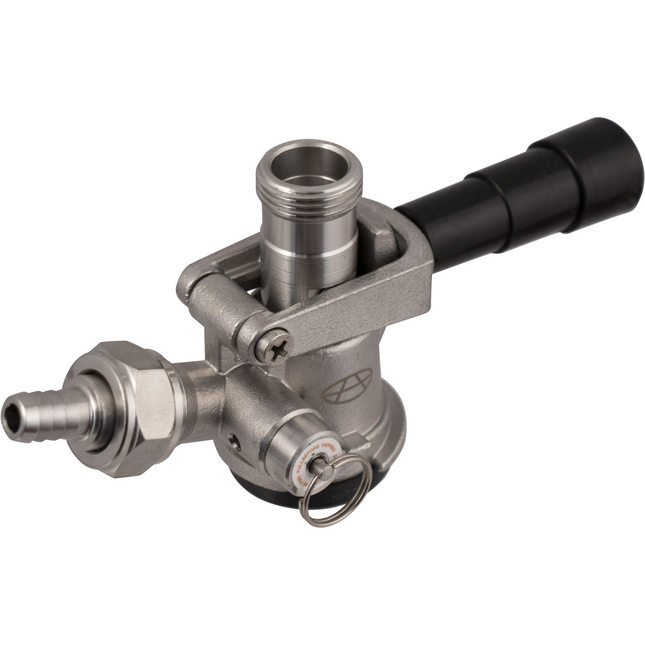 Tap - Stainless Steel Domestic D-Style Sanke Coupler With PRV - Keg Coupler