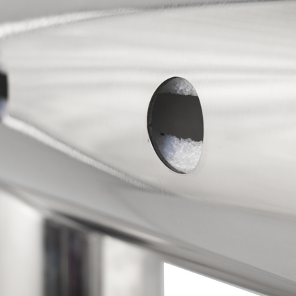 Komos Double T Bar Draft Tower - Brushed Stainless - 6 Tap