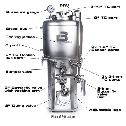 Brewtools - F150 Unitank 40-140 liter capacity